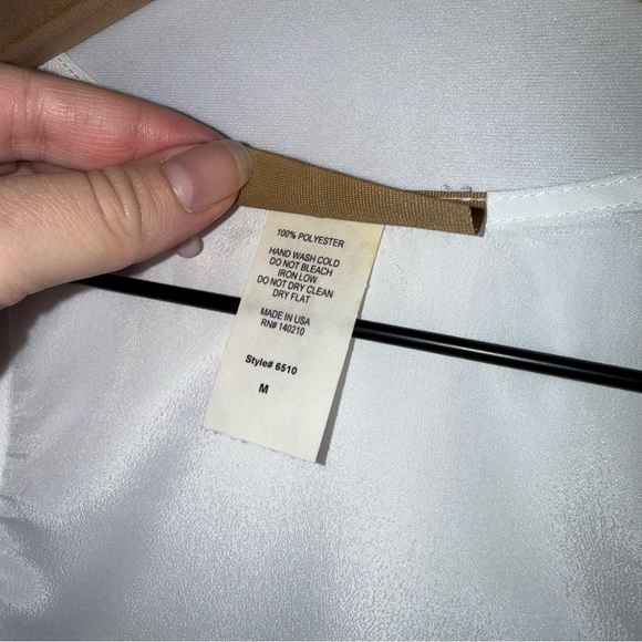 NWOT Vintage Lightweight Palm Tree Racer Back Flowy Tank‎ Top Ella Samani - Picture 4 of 4